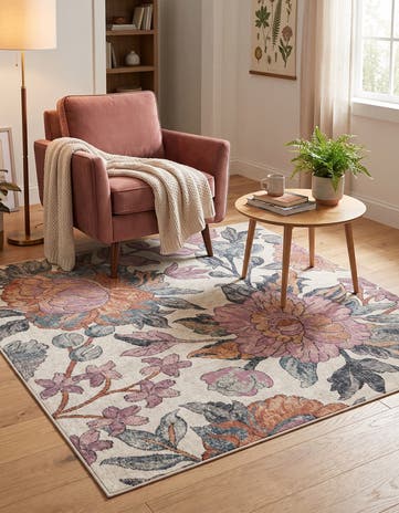 155cm x 155cm Blossom Square Rug