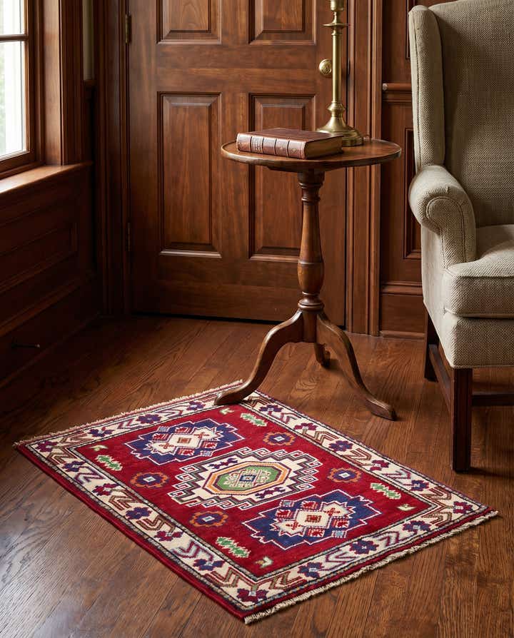 2' 1 x 2' 11 Hand Knotted Kazak Rug