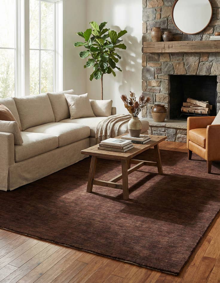 Detail image of 8' 2 x 9' 9 Hand Knotted Gabbeh Wool Rug