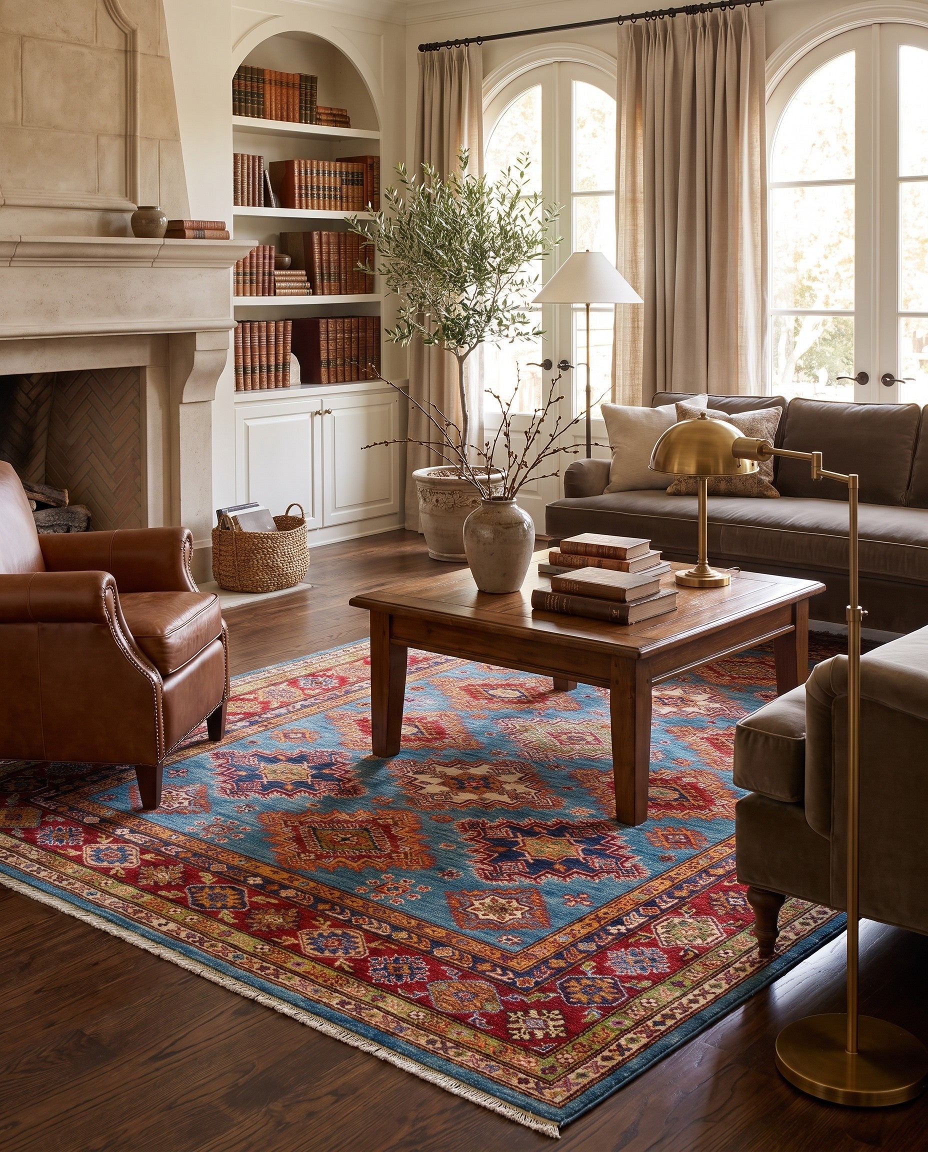 5' x 6' 11 Hand Knotted Kazak Rug