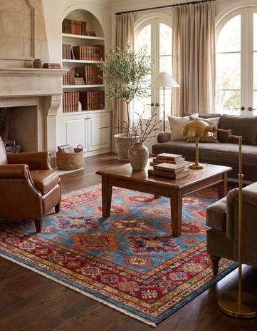 5' x 6' 11 Hand Knotted Kazak Rug