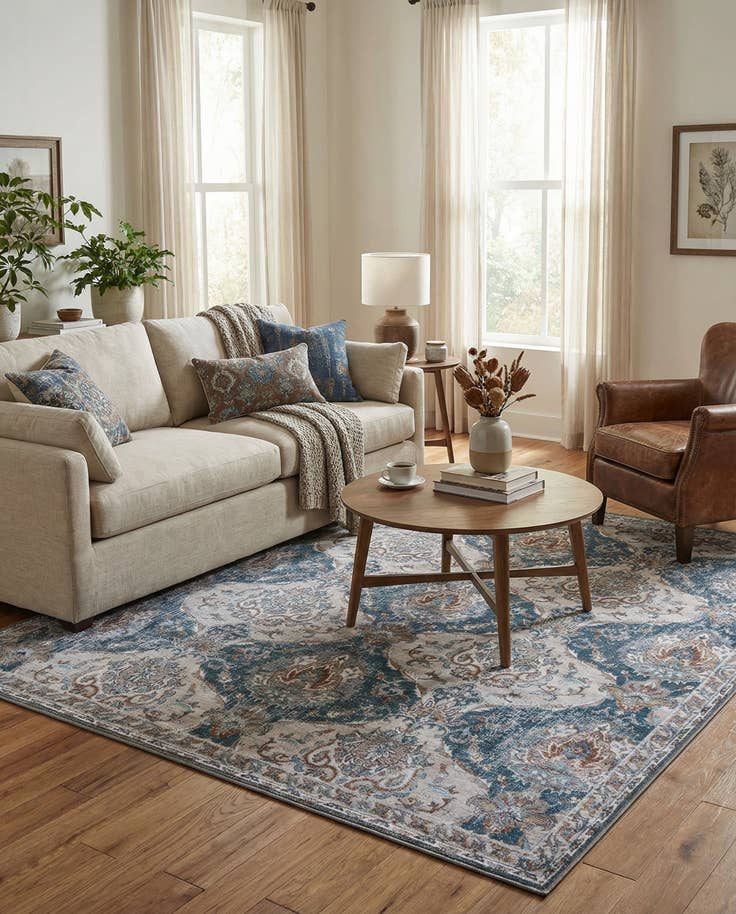 Detail image of 7' 10 x 7' 10 Yara Square Rug