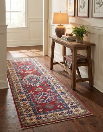 2' 2 x 5' 10 Hand Knotted Kazak Runner Rug