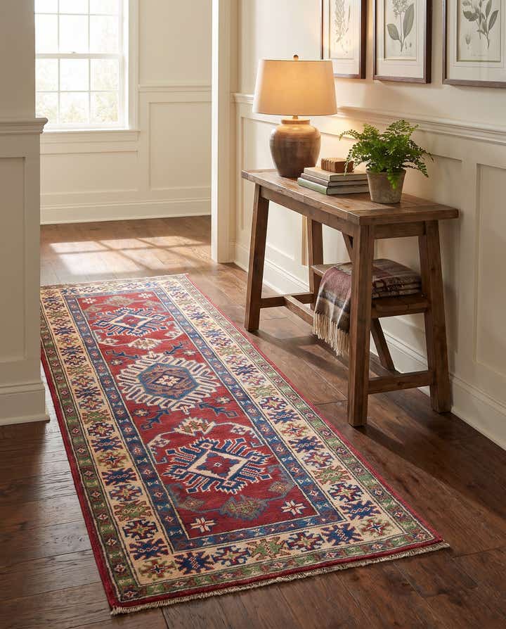 2' 2 x 5' 10 Hand Knotted Kazak Runner Rug