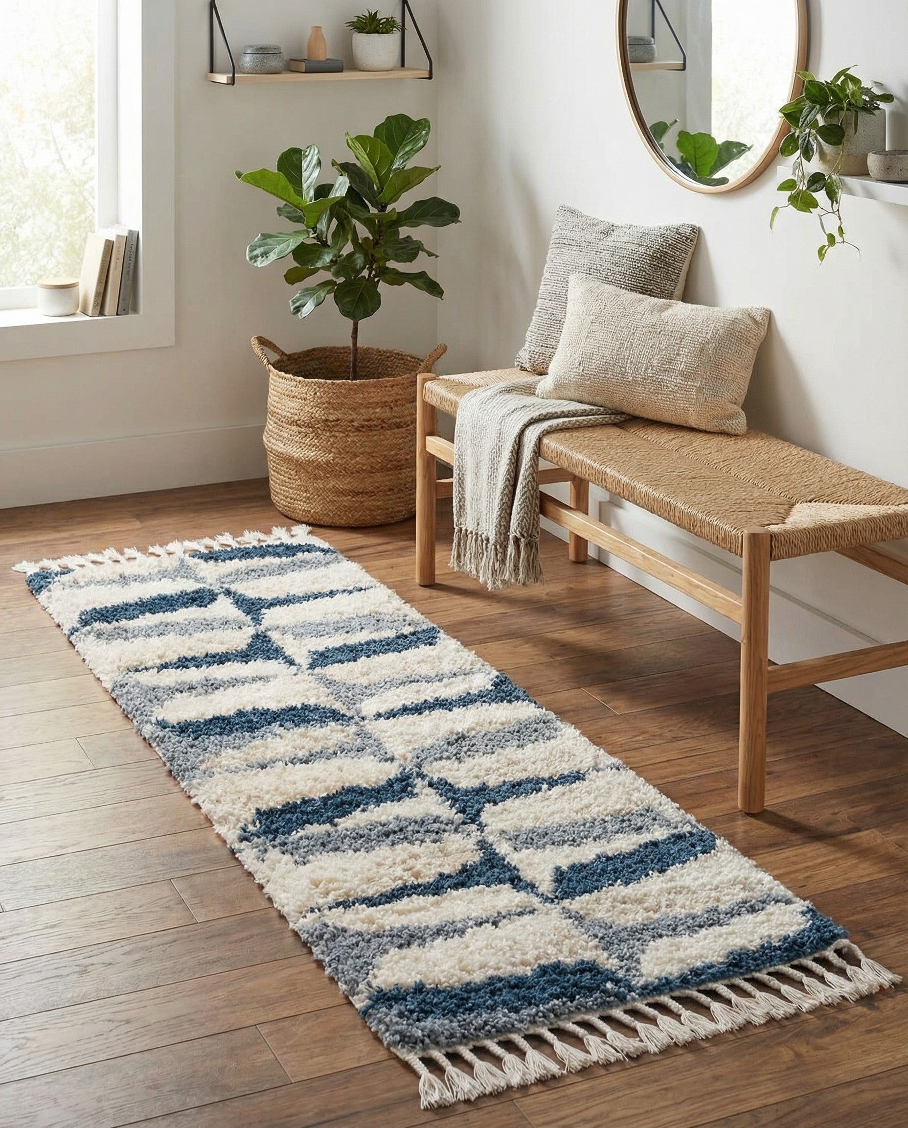 2' 2 x 6' Lagom Shag Runner Rug