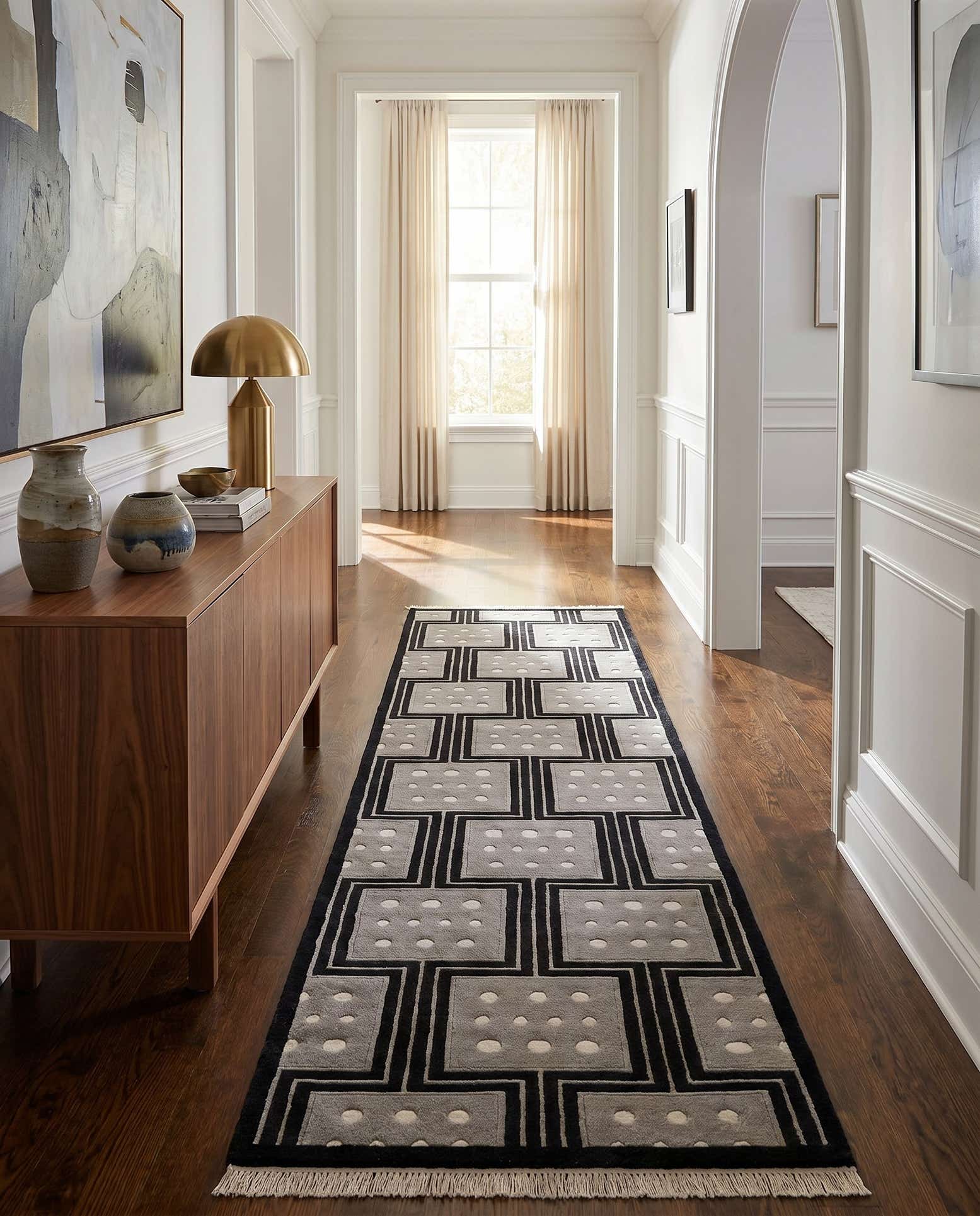 2' 7 x 10' Hand Knotted Darya Wool Runner Rug