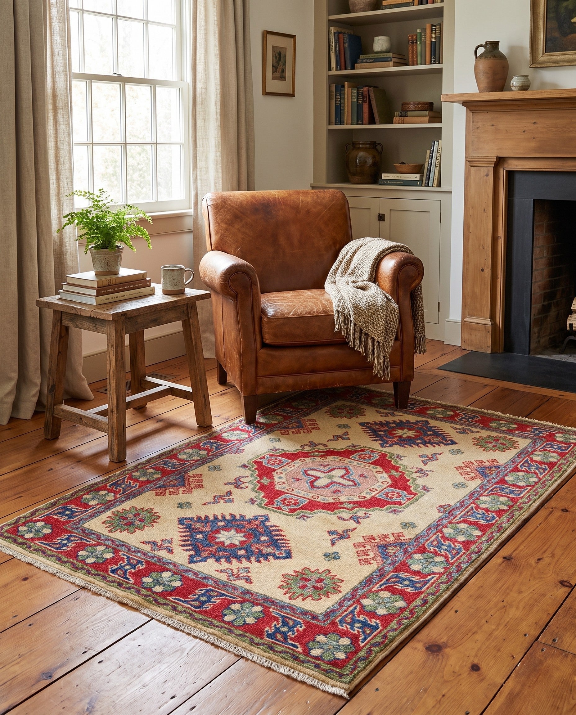 2' 10 x 3' 11 Hand Knotted Kazak Rug