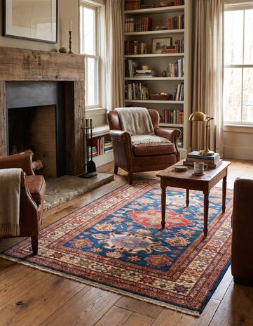 4' x 6' 1 Hand Knotted Kazak Rug