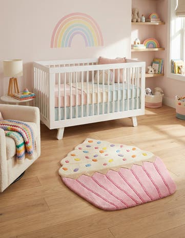 Pink Happy Rugs Cupcake Wool