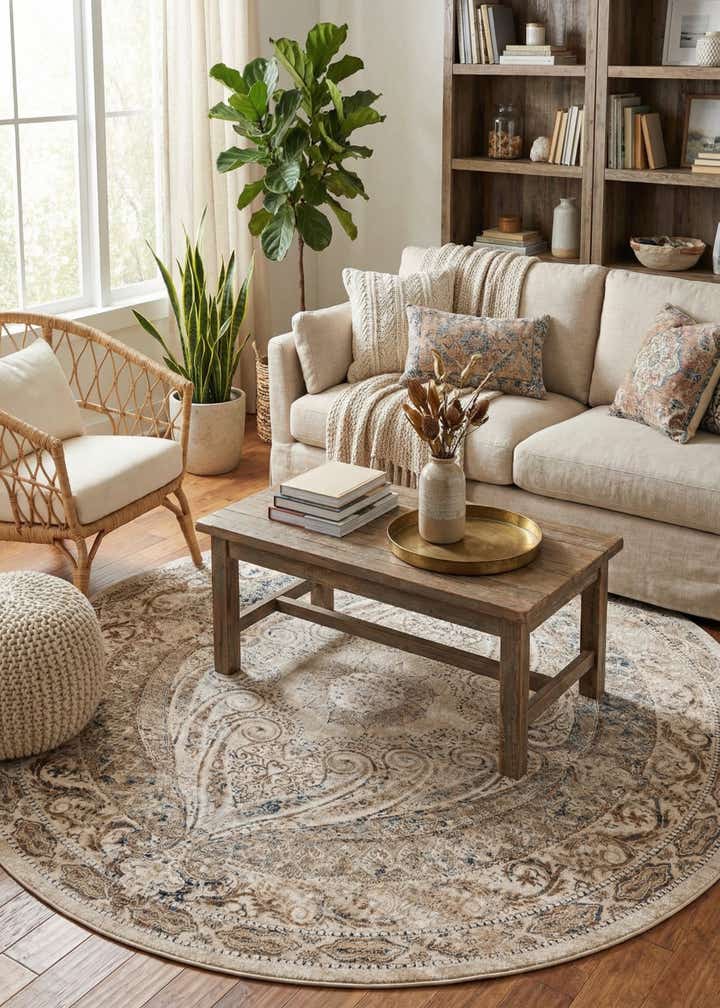 7' 10 x 7' 10 Eliza Round Rug