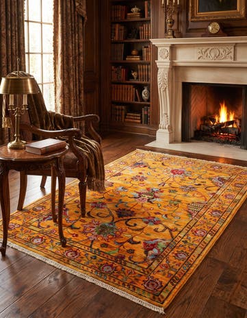 3' 4 x 5' Hand Knotted Ariana Ziegler Rug