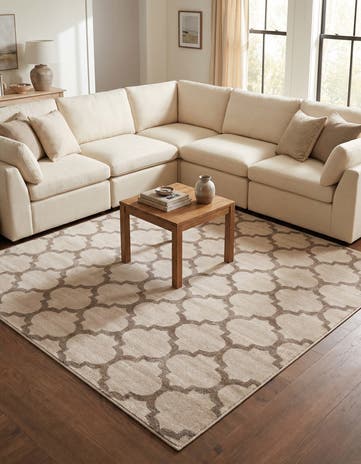 7' 10 x 7' 10 Lattice Square Rug