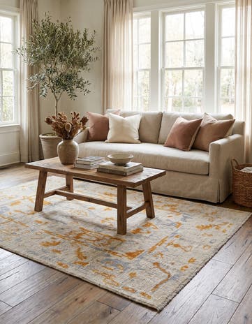 4' 1 x 6' 1 Oushak Wool Rug