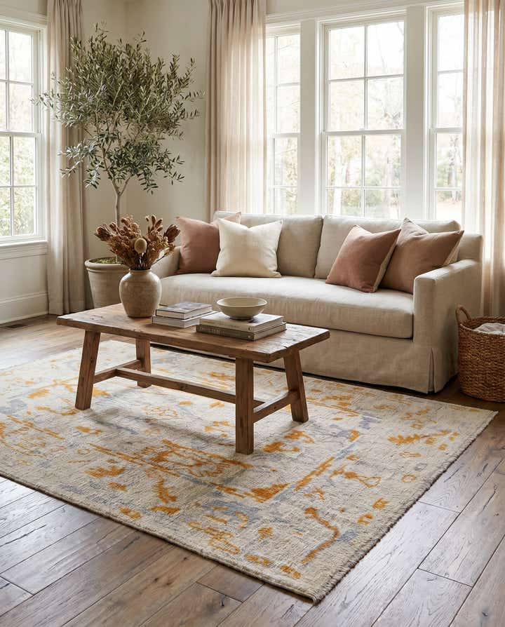 4' 1 x 6' 1 Oushak Wool Rug