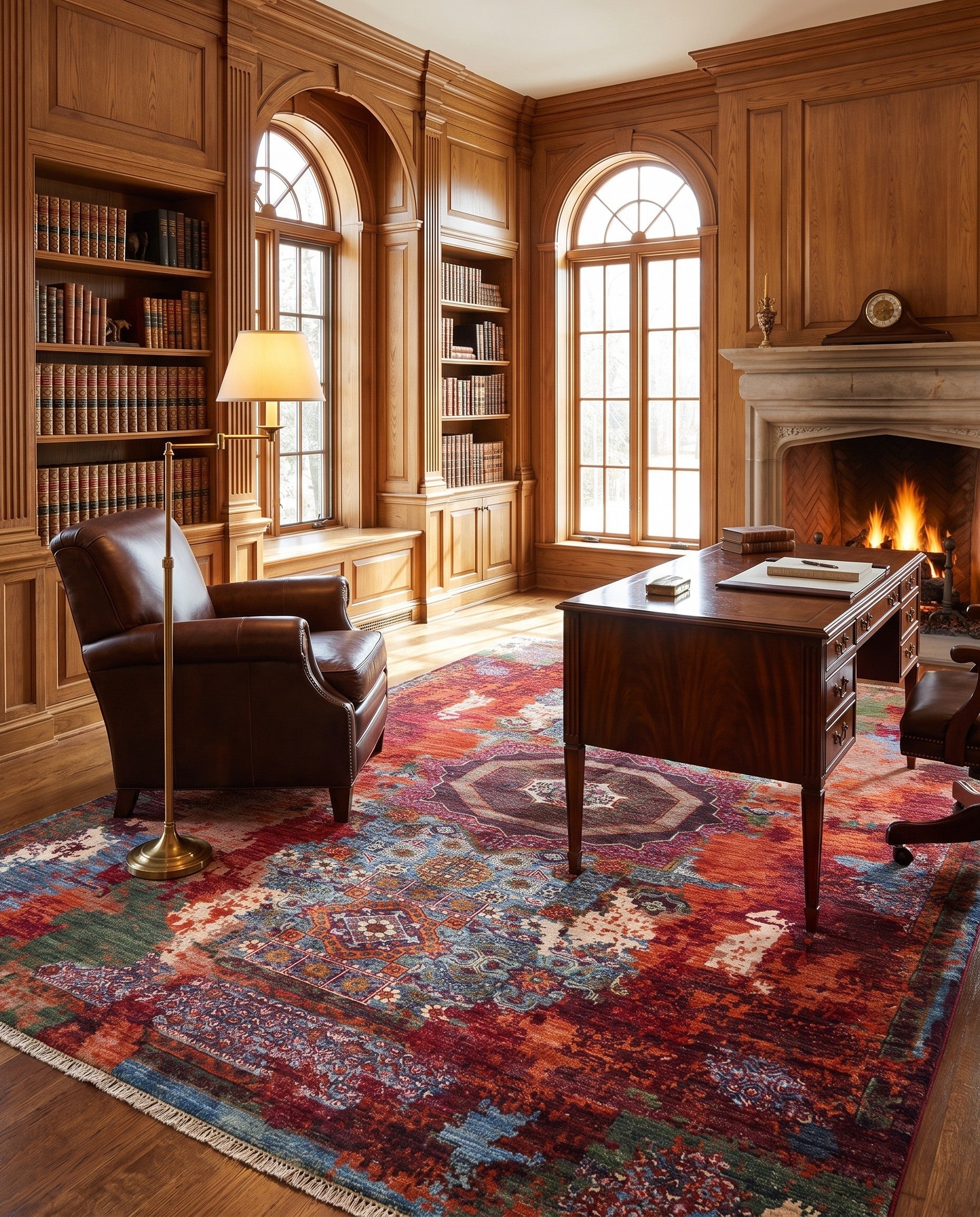 6' x 8' 2 Hand Knotted Mamluk Ziegler Rug