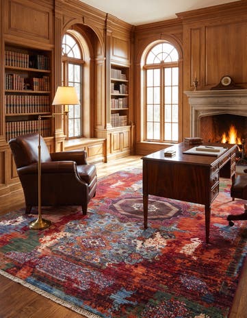 6' x 8' 2 Hand Knotted Mamluk Ziegler Rug