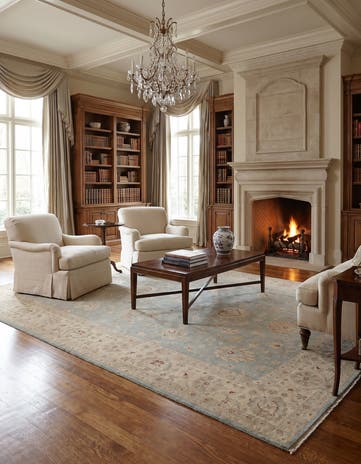 10' 1 x 13' 9 Hand Knotted Ziegler Rug