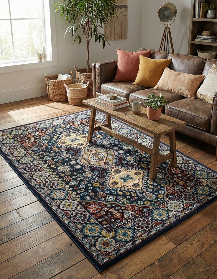 Detail image of 4' x 6' Kamala Washable Rug