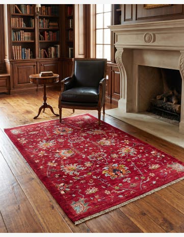 4' 3 x 5' 11 Hand Knotted Ariana Ziegler Rug
