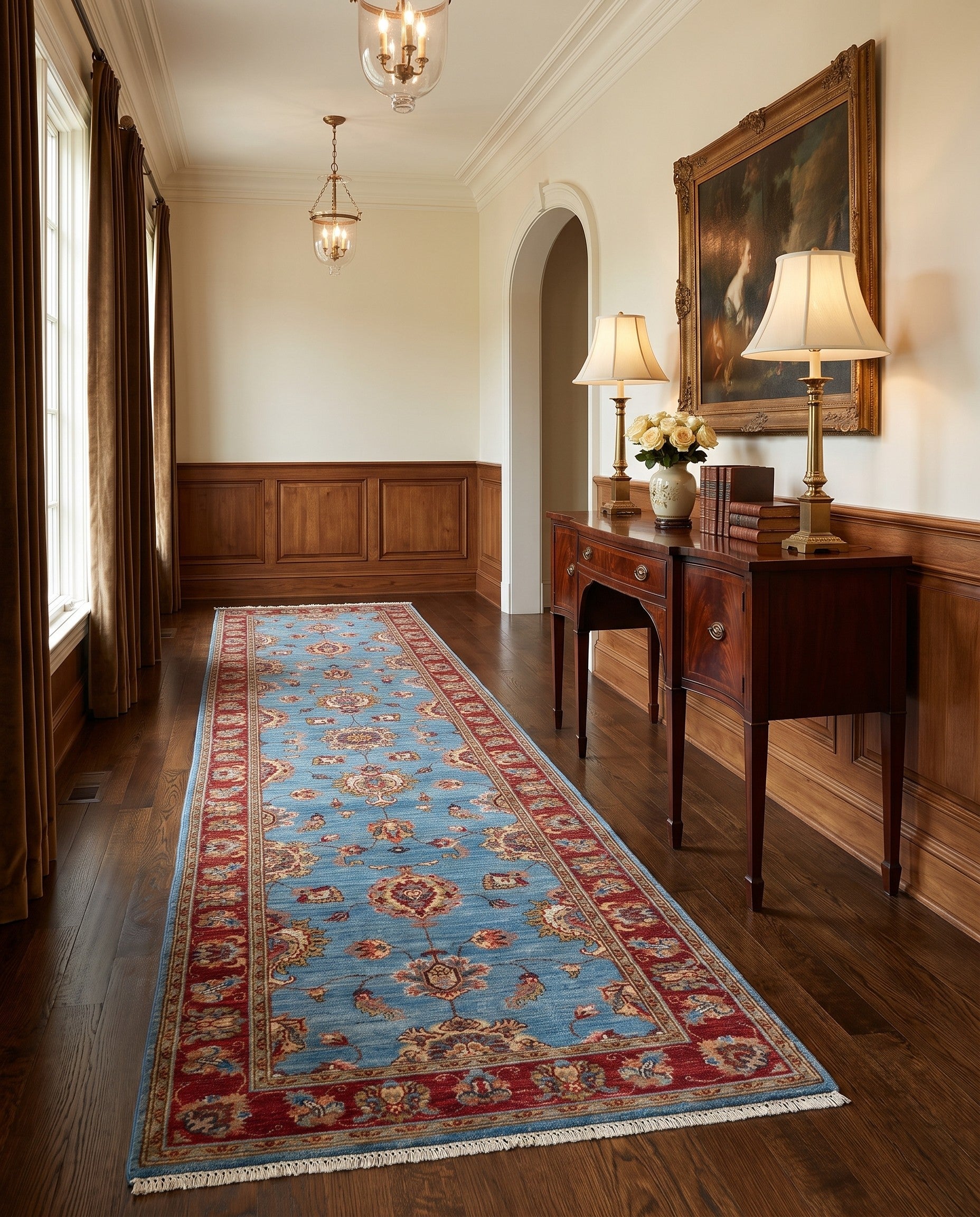 2' 9 x 10' 2 Hand Knotted Ziegler Runner Rug