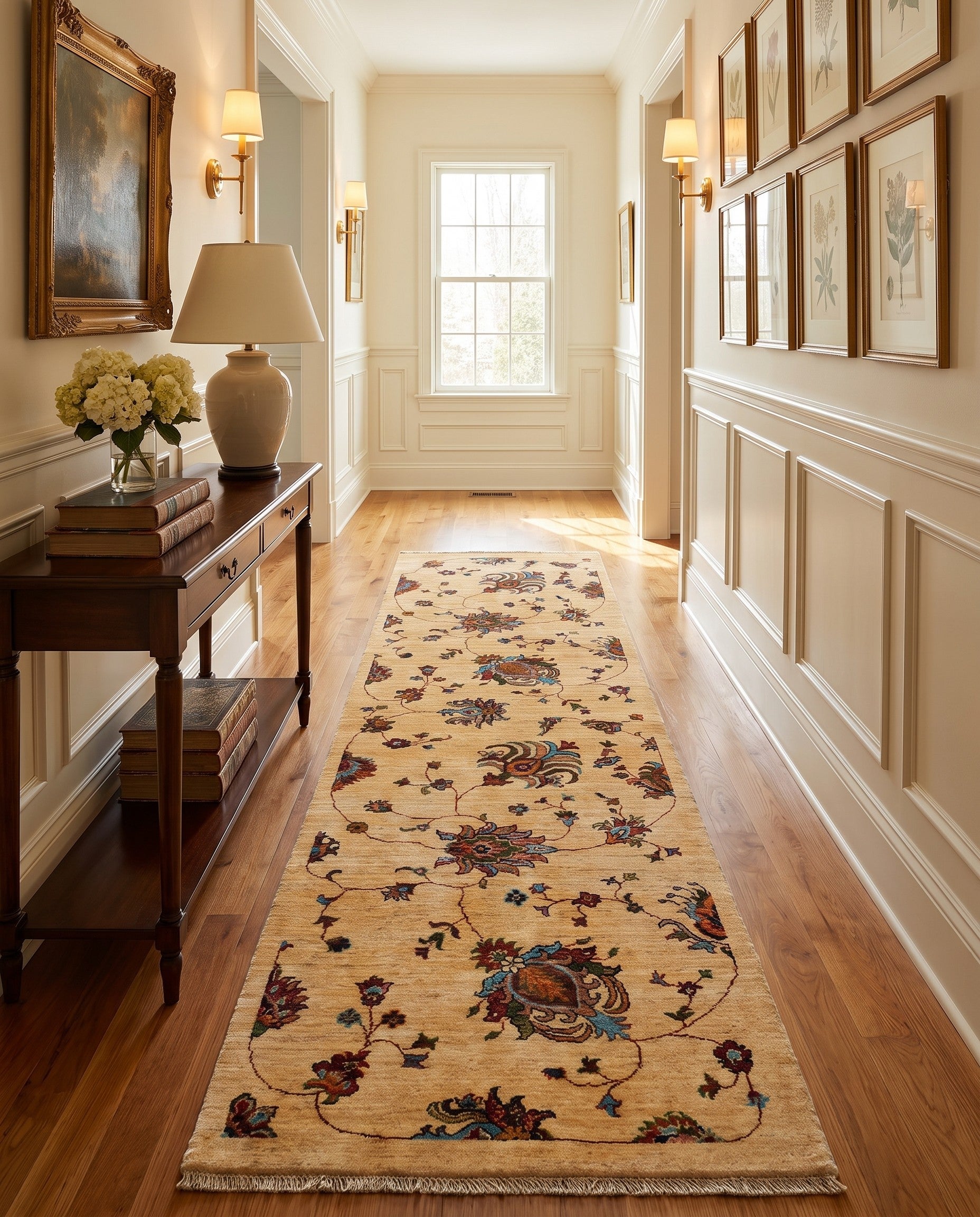 2' 9 x 8' 8 Hand Knotted Ariana Ziegler Runner Rug