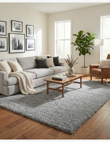 9' x 12' 2 Soft Solid Shag Rug