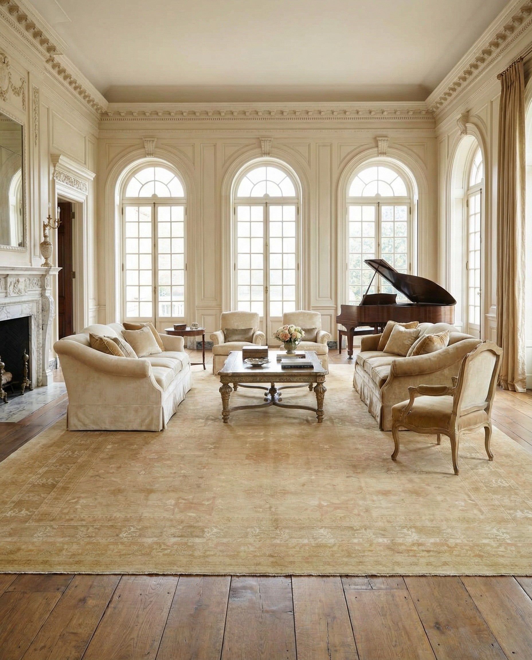 18' 5 x 25' Hand Knotted Peshawar Ziegler Oriental Rug