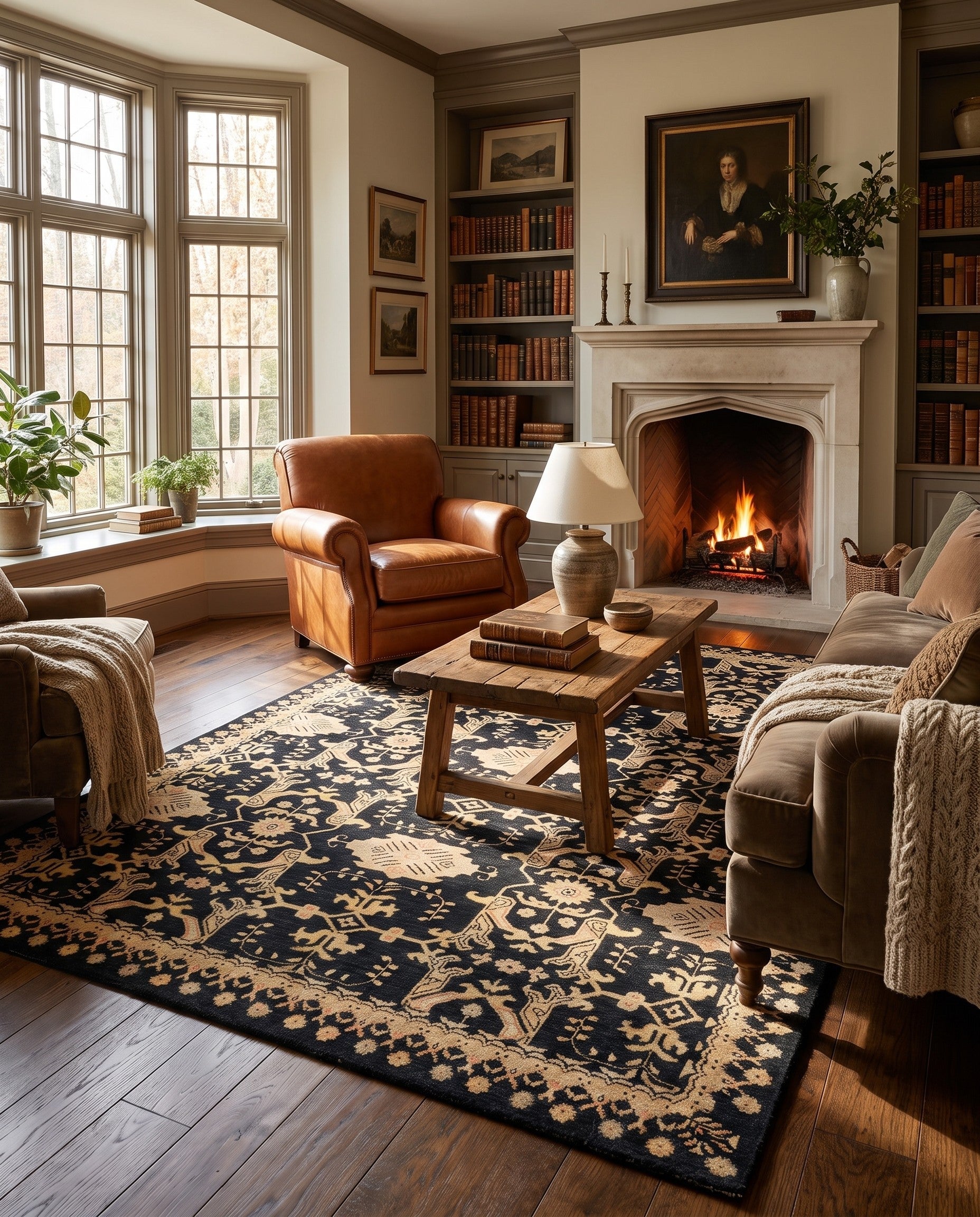 5' 6 x 7' 10 Hand Knotted Ziegler Rug