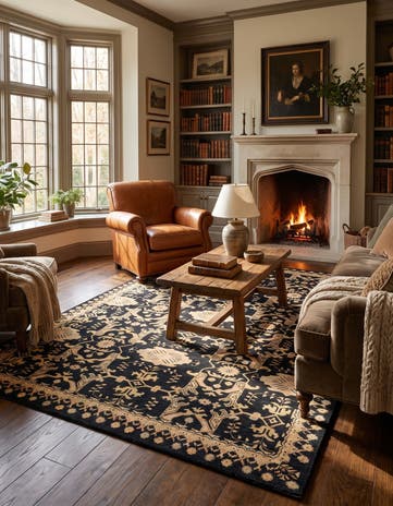 5' 6 x 7' 10 Hand Knotted Ziegler Rug