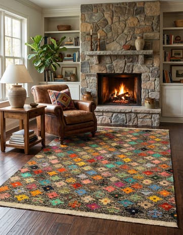 4' 4 x 6' 5 Hand Knotted Balouch Wool Rug