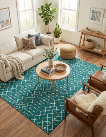 10' x 10' Moroccan Trellis Square Rug