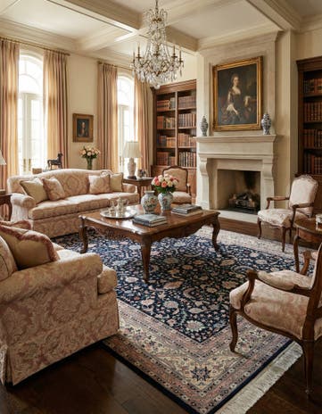 11' 10 x 17' 9 Hand Knotted Kashan Wool Rug