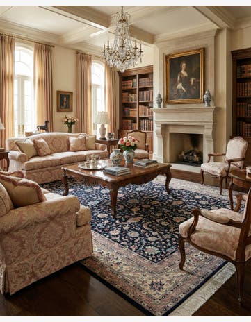 11' 10 x 17' 9 Hand Knotted Kashan Wool Rug