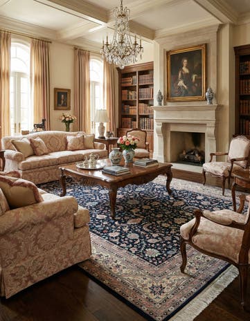 11' 10 x 17' 9 Hand Knotted Kashan Wool Rug