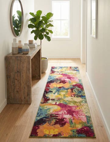 2' x 8' Washable Hyacinth Runner Rug
