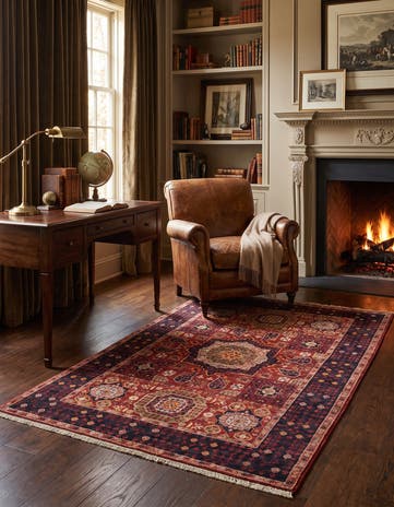3' 5 x 5' 1 Hand Knotted Mamluk Ziegler Rug