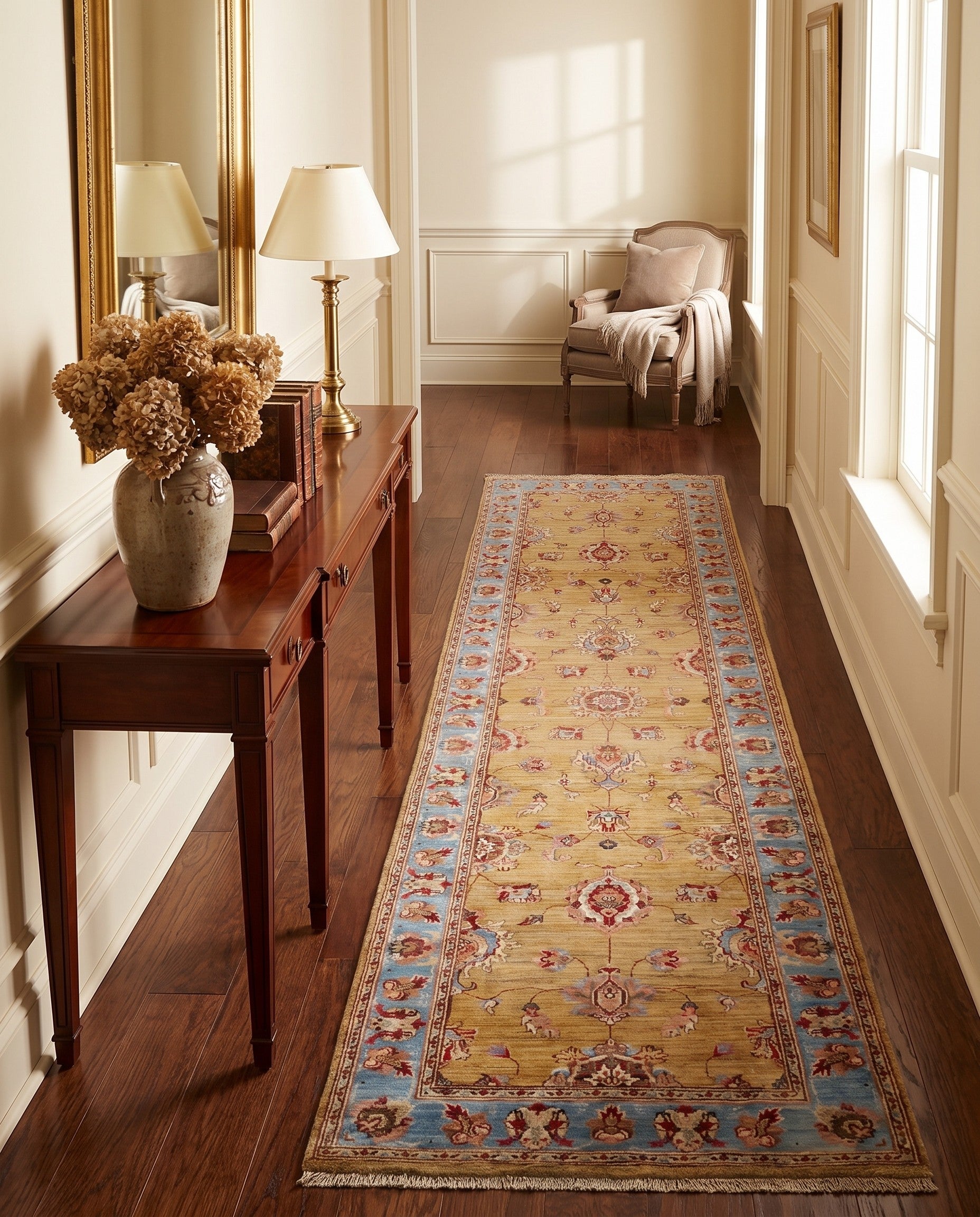 2' 8 x 10' 4 Hand Knotted Ariana Ziegler Runner Rug