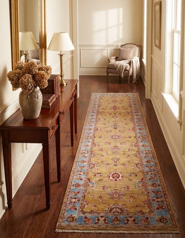 2' 8 x 10' 4 Hand Knotted Ariana Ziegler Runner Rug
