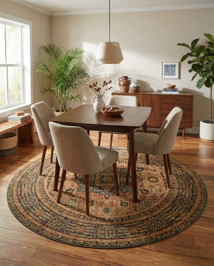 Detail image of 6' x 6' Amina Round Rug