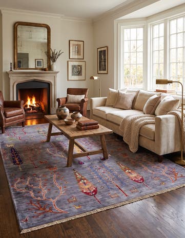 5' 2 x 6' 6 Hand Knotted Ariana Ziegler Rug