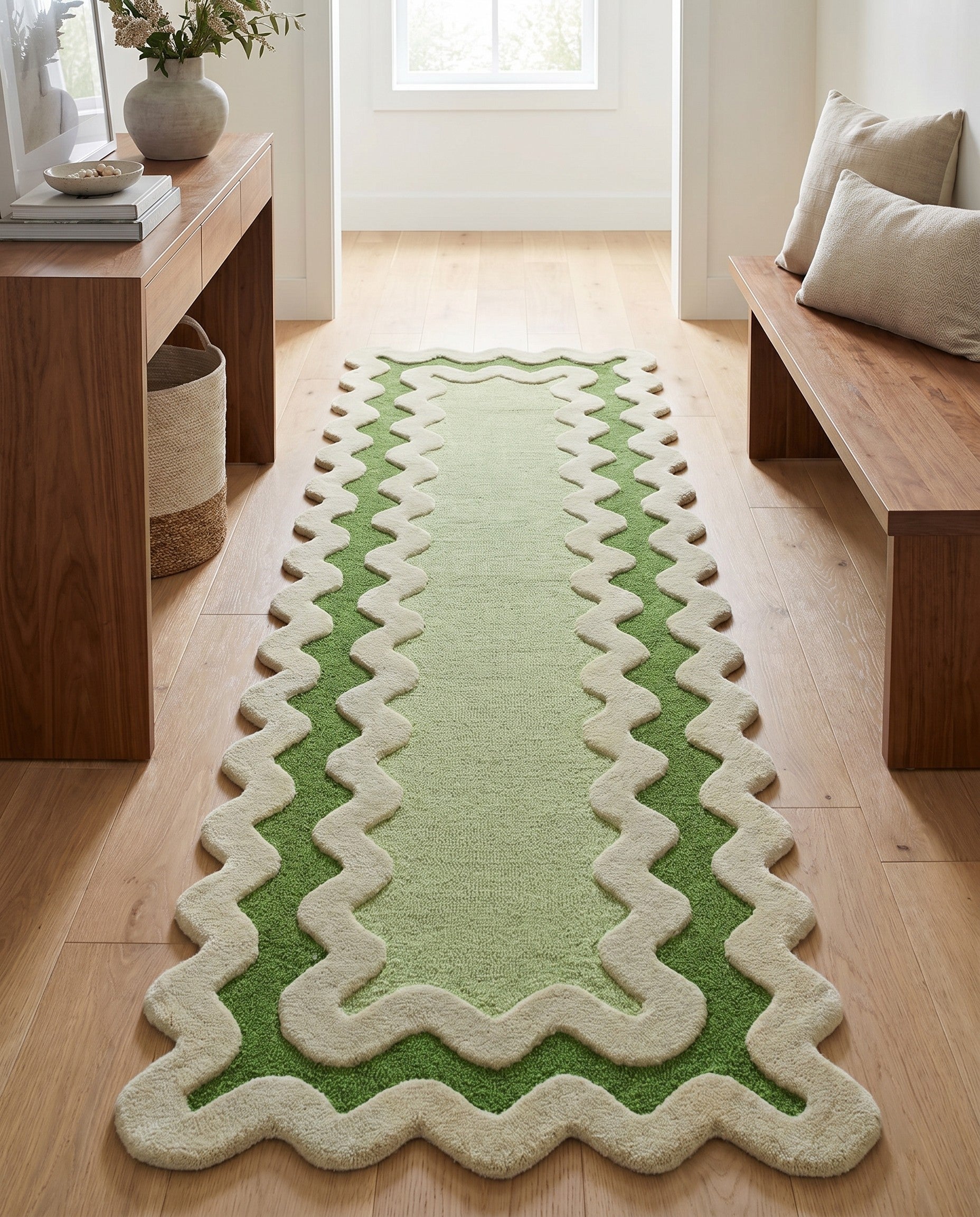 2' 7 x 8' Happy Rugs Wool Runner