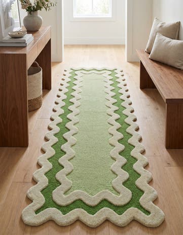 2' 7 x 8' Happy Rugs Wool Runner