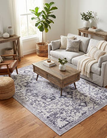 5' 3 x 8' Washable Francesca Rug
