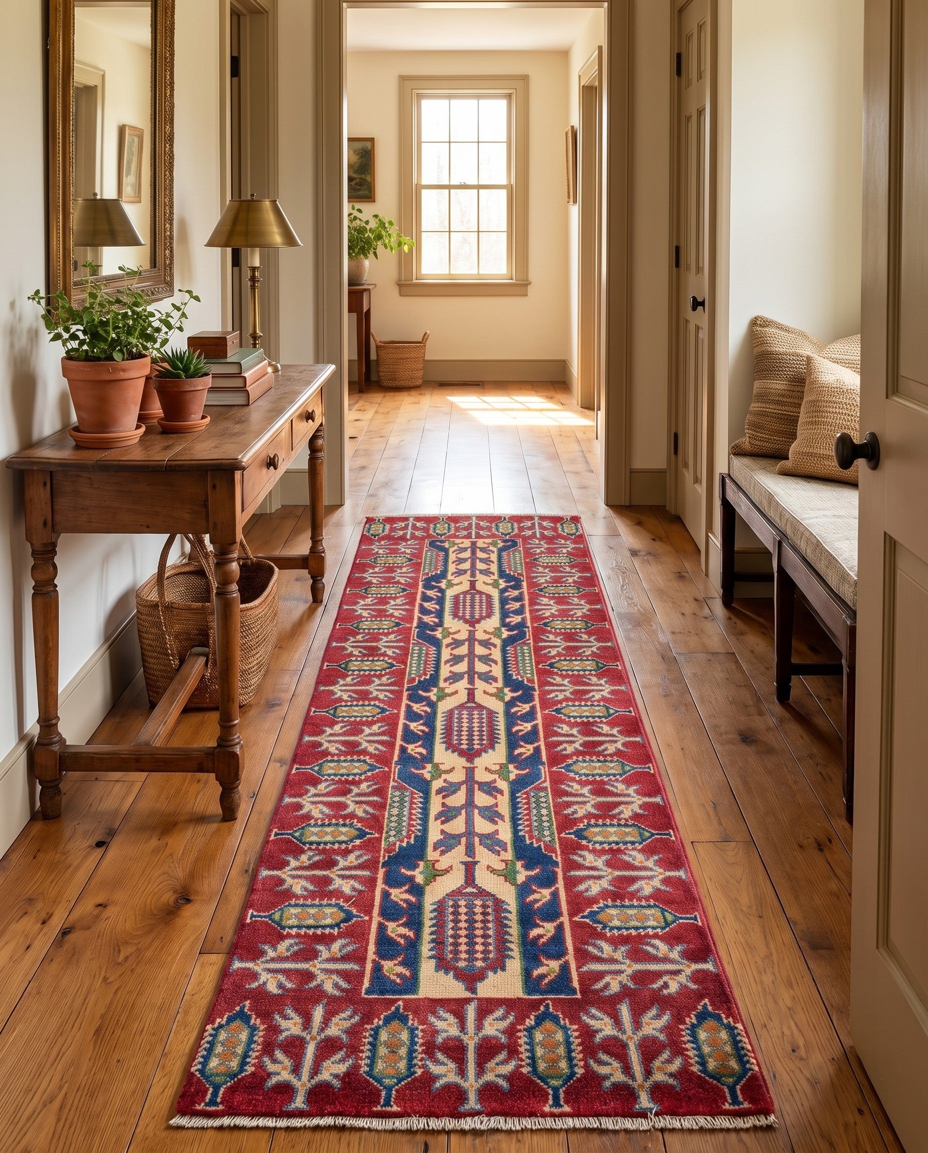 2' x 6' 2 Hand Knotted Kazak Runner Rug