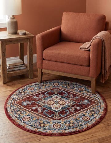3' 3 x 3' 3 Kamala Washable Round Rug