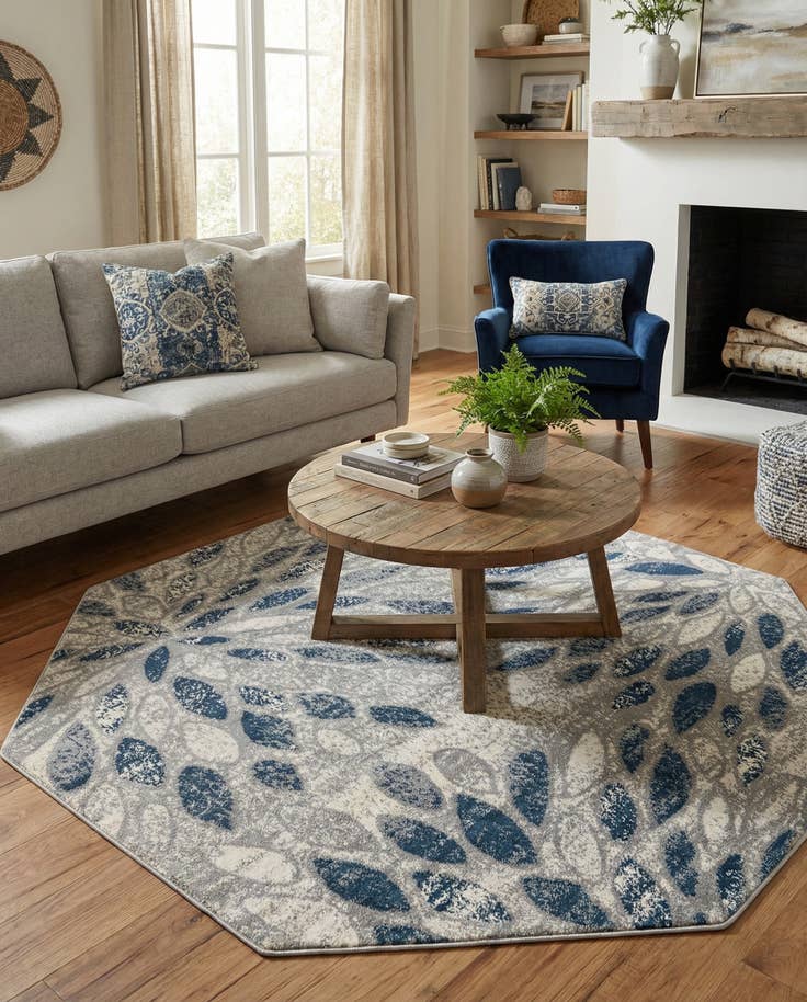 Detail image of 8' x 8' Charleston Octagon Rug