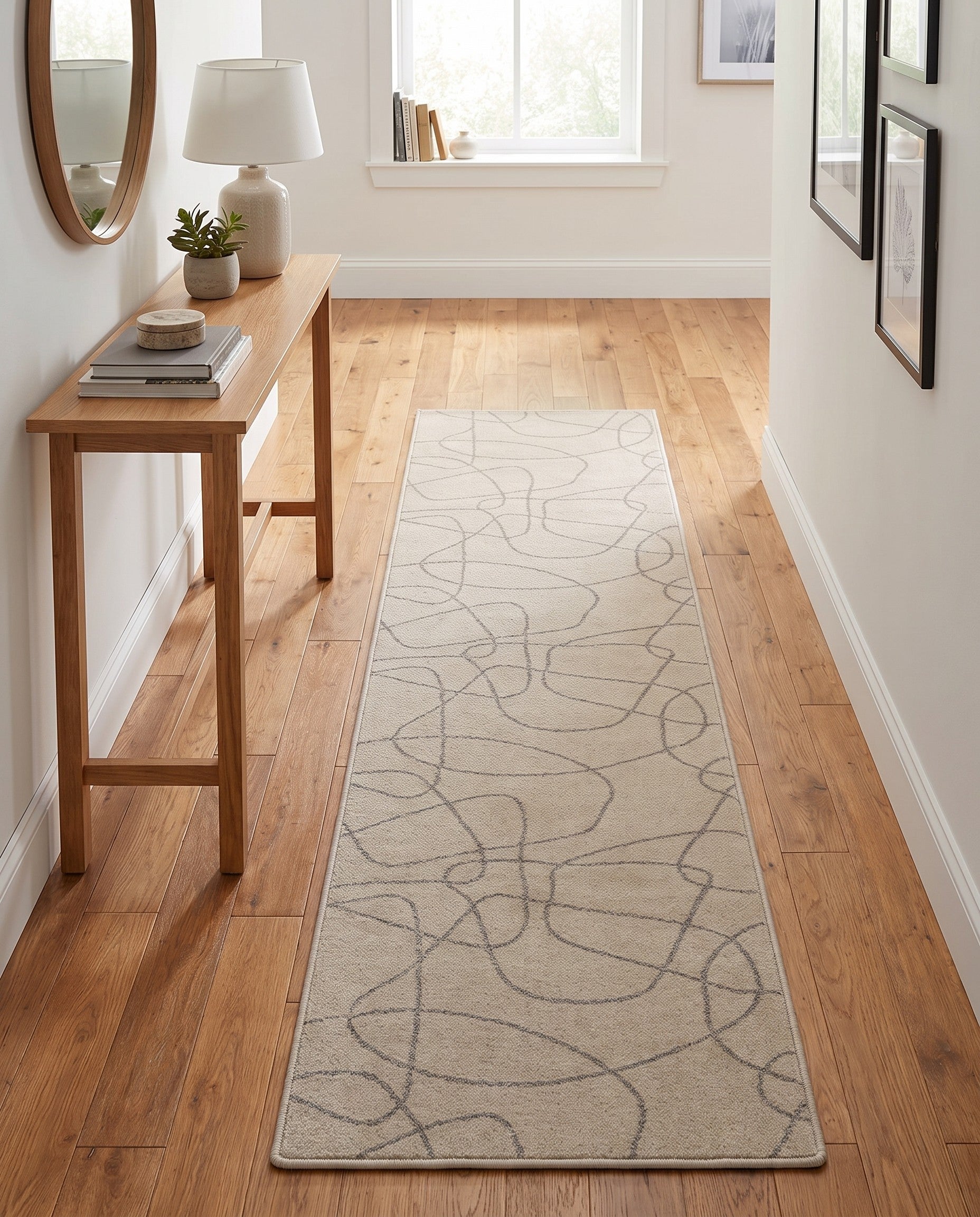 Ivory Contour Runner Rug