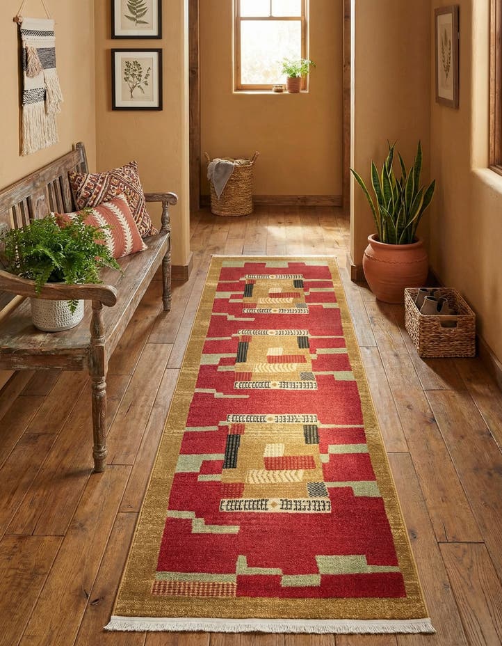 2' 7 x 10' Kashkuli Gabbeh Runner ...