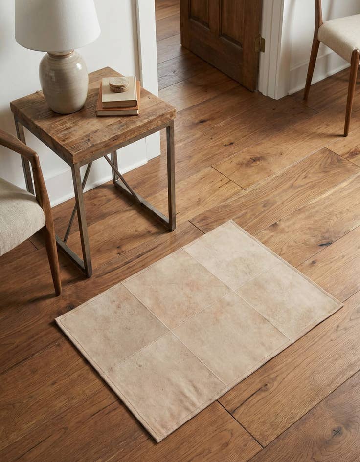 Detail image of 2' x 3' Cowhide Leather Rug