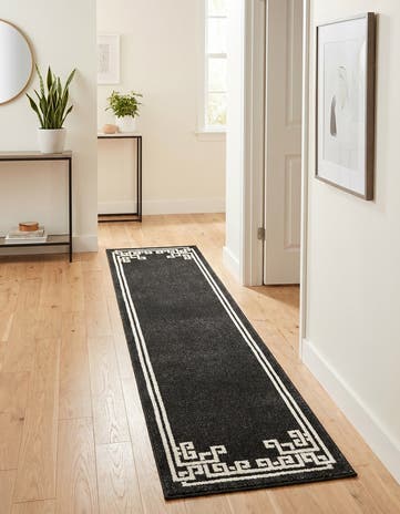 Black Hera Runner Rug